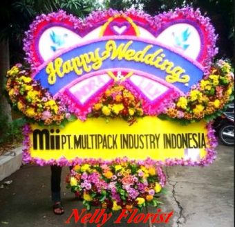 bunga papan wedding WE-011