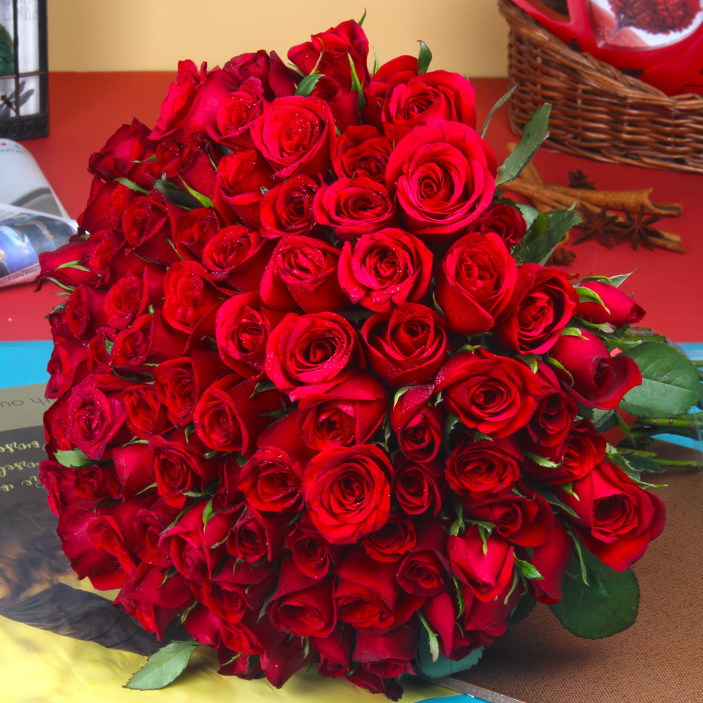 bouquet ultah mawar merah BU-010