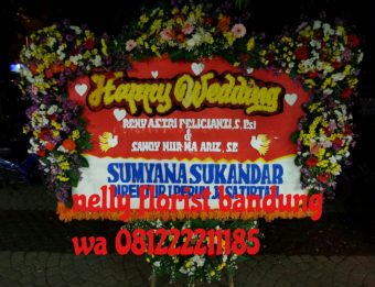 bunga ucapan wedding WED-003