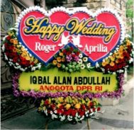 bunga karangan wedding WED-021